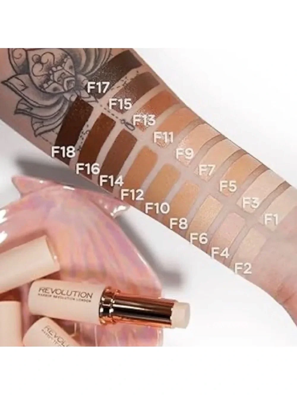 Revolution Fast Base Stick Foundation F1, F2, F3 F5 F8 & F12